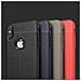 Custodia Compatibile Con Apple Iphone X / Xs In Nero Profondo - Coperchio Protettivo In Silicone Tpu Con Applicazione Di Finta Pelle Nobile - Foto miniatura 8