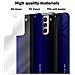 Custodia Compatibile Con Samsung Galaxy S21 5g - Ottica A Strisce In Cobalto Viola - Coperchio Protettivo In Vetro Temperato E Silicone Tpu - Foto miniatura 7