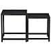 Tavolini 2 Pz In Mdf Neri - Foto miniatura 3