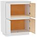 Credenza Bianca 60x34x75 Cm In Legno Massello Di Pino - Foto miniatura 2