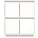Credenza Bianca 60x34x75 Cm In Legno Massello Di Pino - Foto miniatura 5