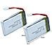 2 Pezzi Batteria Lipo Ricaricabile (3.7v, 1200mah Lipo) Per Rc Droni Quadricotteri Syma X5sc X5sw - Foto miniatura 2