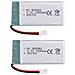 2 Pezzi Batteria Lipo Ricaricabile (3.7v, 1200mah Lipo) Per Rc Droni Quadricotteri Syma X5sc X5sw - Foto miniatura 5