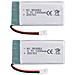 2 Pezzi Batteria Lipo Ricaricabile (3.7v, 1200mah Lipo) Per Rc Droni Quadricotteri Syma X5sc X5sw - Foto miniatura 1