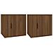 Comodini 2 Pz Rovere Marrone 50x39x47 Cm - Foto miniatura 2
