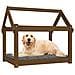 Cuccia per Cani Miele 81x60x70 cm in Legno Massello di Pino - Foto miniatura 2
