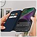 Custodia Per Iphone 15 Portafoglio Funzione Supporto Video Blu - Foto miniatura 3