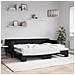 Divano Letto Con Letto Estraibile Nero 80x200 Tessuto - Foto miniatura 1