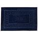 Tappeto Bagno Doccia Spugna Tinta Unita Torino Tappetino Super Assorbente In Cotone Pelo Corto Con Greca 60x120 Blu Notte - Foto miniatura 1