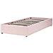 Letto Singolo Contenitore Tessuto Bouclè Rosa 90 X 200 Cm Dinan - Foto miniatura 6