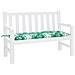 Cuscino Panca Giardino A Foglie 120x50x7 Cm In Tessuto Oxford - Foto miniatura 3