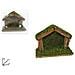 Trade Shop - Capanna Vuota 17x13x7.5 Cm Muschio Presepe Addobbo Decorazione Natale Natalizio - Foto miniatura 1