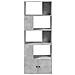 Libreria Grigio Cemento 70x36x189 Cm In Legno Multistrato - Foto miniatura 3