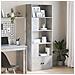 Libreria Grigio Cemento 70x36x189 Cm In Legno Multistrato - Foto miniatura 1
