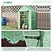 Serra Da Giardino In Acciaio E Plastica Pe Con 4 Ripiani, Funi E Picchetti, 141x72x191 Cm, Verde - Foto miniatura 2