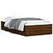 Giroletto Cassetti Rovere Marrone 90x190 Cm Legno Multistrato - Foto miniatura 2