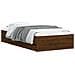 Giroletto Cassetti Rovere Marrone 90x190 Cm Legno Multistrato - Foto miniatura 3