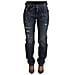 Jeans Con Toppa Con Logo A Cuore Barocco In Denim Blu - It38-xs - Foto miniatura 1