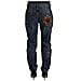 Jeans Con Toppa Con Logo A Cuore Barocco In Denim Blu - It38-xs - Foto miniatura 2