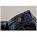 Jeans Con Toppa Con Logo A Cuore Barocco In Denim Blu - It38-xs - Foto miniatura 4