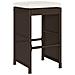 Sgabelli da Bar con Cuscini 2 pz Marroni in Polyrattan - Foto miniatura 6