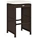 Sgabelli da Bar con Cuscini 2 pz Marroni in Polyrattan - Foto miniatura 9