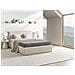 Letto Contenitore Bouclé Montlaur 140 X 200 Cm Beige - Foto miniatura 1