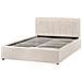 Letto Contenitore Bouclé Montlaur 140 X 200 Cm Beige - Foto miniatura 4
