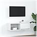 Mobile Porta TV Bianco 80x31x25,5 cm in Legno Multistrato - Foto miniatura 1