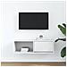 Mobile Porta TV Bianco 80x31x25,5 cm in Legno Multistrato - Foto miniatura 4