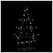 Albero Di Natale Decorativo In Metallo Nero 105 Cm - Foto miniatura 1