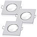 Set Di 3 Fari Led Bianchi 230v - Design Compatto 8x8 Cm Per Illuminarte Ogni Spazio! - Foto miniatura 1