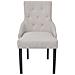 Sedie Da Pranzo 6 Pz Grigio Crema In Tessuto - Foto miniatura 3