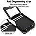 Custodia Pieghevole Con Porta Carte Per Samsung Galaxy Z Flip 4 - Nero - Foto miniatura 2