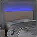 Testiera Cappuccino a LED 100x5x78/88 cm in Similpelle - Foto miniatura 3