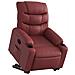 Poltrona Alzapersona Reclinabile Rosso Vino in Similpelle - Foto miniatura 3