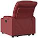 Poltrona Alzapersona Reclinabile Rosso Vino in Similpelle - Foto miniatura 5