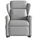 Poltrona Alzapersona Reclinabile Elettrica Grigi Nuvola Tessuto - Foto miniatura 5