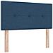 Letto con Box Spring e Materasso Blu 90x190 cm in Tessuto, Testiera Trapuntata Blu 90 cm in Tessuto - Foto miniatura 6