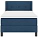 Letto con Box Spring e Materasso Blu 90x190 cm in Tessuto, Testiera Trapuntata Blu 90 cm in Tessuto - Foto miniatura 8