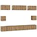 Set di mobili TV 8 pcs rovere artigianale Legno multistrato - Foto miniatura 1