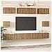 Set di mobili TV 8 pcs rovere artigianale Legno multistrato - Foto miniatura 4
