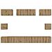 Set di mobili TV 8 pcs rovere artigianale Legno multistrato - Foto miniatura 9