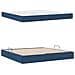 Letto con contenitore e materasso Blu 200 x 200 cm Poliestere - Foto miniatura 8