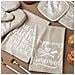 Set Da Cucina In Cotone Da 6 Pezzi: Guanti Da Forno Resistenti Al Calore, Presine E Asciugamani Assorbenti Beige - Foto miniatura 2