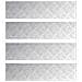 Dischi Quadrati 4 pcs Argento 80 x 20 cm Alluminio - Foto miniatura 1
