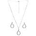 Set Orecchini e Collana a Forma di Fiocco Etereo - Foto miniatura 2
