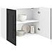 Mobile da cucina con porta Kalmar Rovere Nero 80 x 31 x 60 cm - Foto miniatura 3