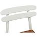 Sedia da pranzo 2 pcs Bianco e Naturale Legno di gomma solido - Foto miniatura 9