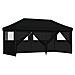 Tenda Party Nero 292 x 580 x 315 cm Tessuto Oxford - Foto miniatura 1